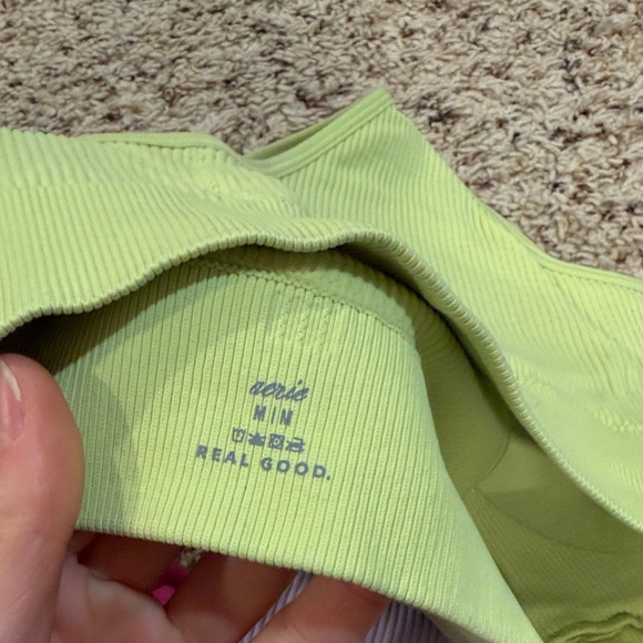 Aerie Sports Bras in Lime Green, Pink, and Lavender - Picture 6 of 8